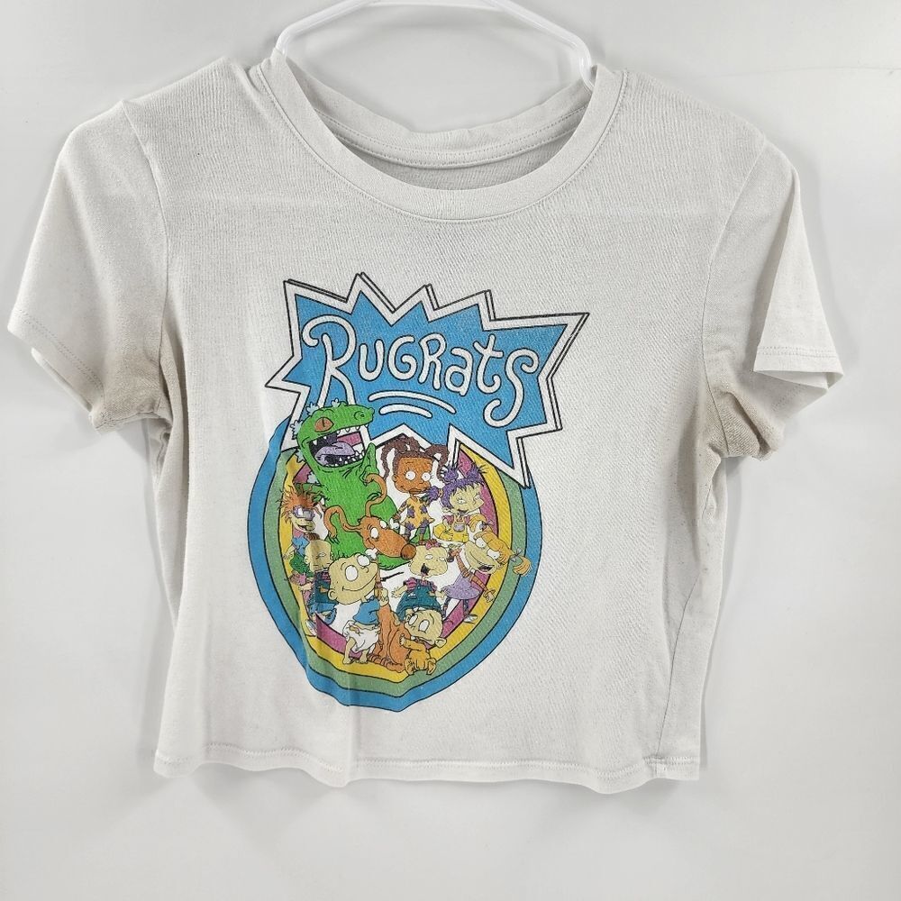 Nickelodeon rugrats crop top tshirt tee xs 90s gym workout